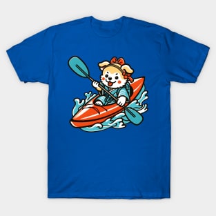 kayaking dog T-Shirt